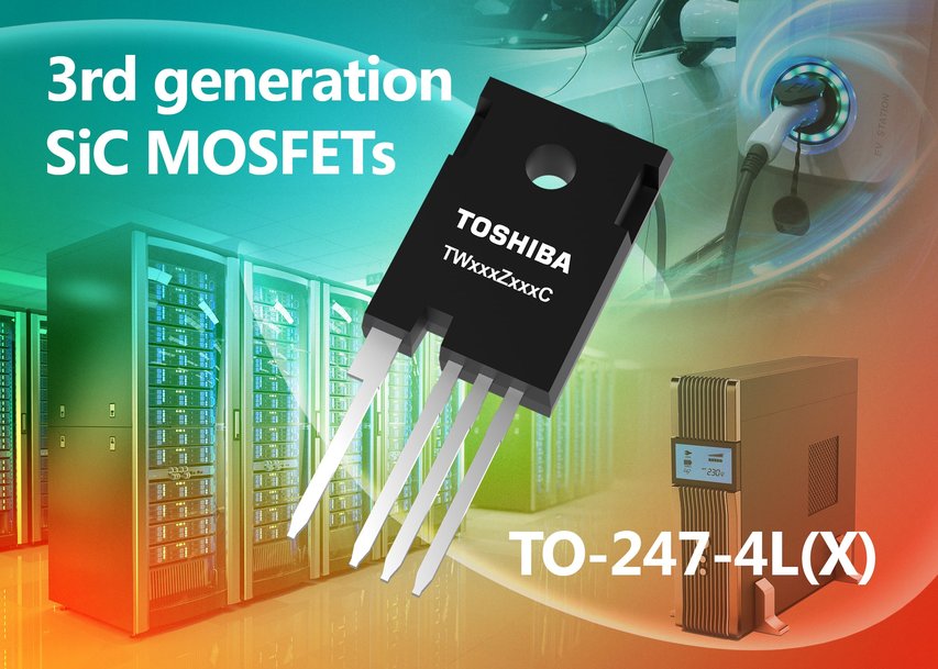 Toshiba stellt die 3rd Generation seiner Siliziumkarbid-/SiC-MOSFETs mit reduzierten Schaltverlusten vor